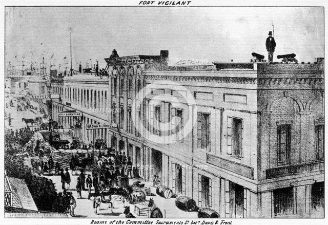 Fort Vigilant, Sacramento, California, 1856 (1937).Artist: Britton & Rey