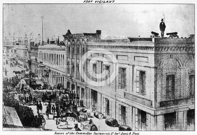 Fort Vigilant, Sacramento, California, 1856 (1937).Artist: Britton & Rey