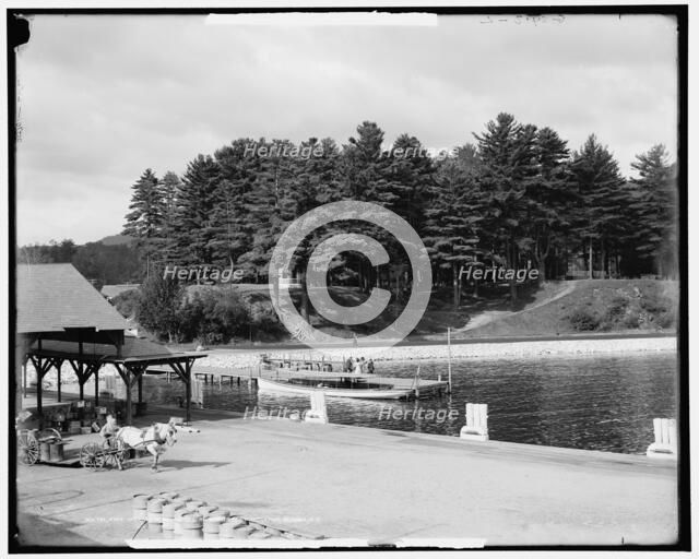 Fort William Henry Hotel and Prospect Mt. Mountain, Lake George, N.Y., between 1900 and 1915. Creator: Unknown.