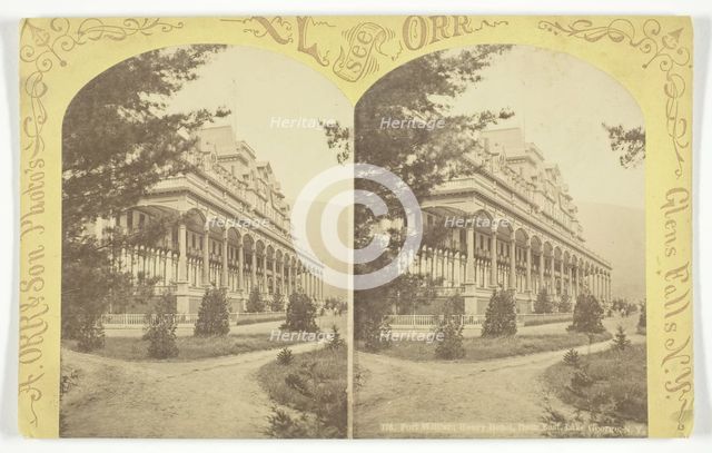 Fort William Henry Hotel, from East, Lake George, N.Y., late 19th century. Creator: A. Orr & Son.