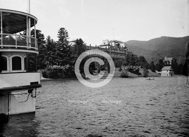 Fort William Henry Hotel, Lake George, between 1880 and 1897. Creator: William H. Jackson.