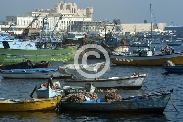 Fort and Harbour, Alexandria, Egypt, 2007. Creator: Ethel Davies.