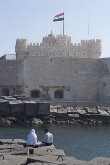 Fort and Harbour, Alexandria, Egypt, 2007. Creator: Ethel Davies