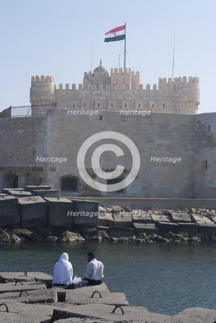 Fort and Harbour, Alexandria, Egypt, 2007. Creator: Ethel Davies.