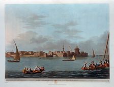 Fort and Harbour of Aboukir, Ancient Canopus Egypt, 1801. Artist: Thomas Milton