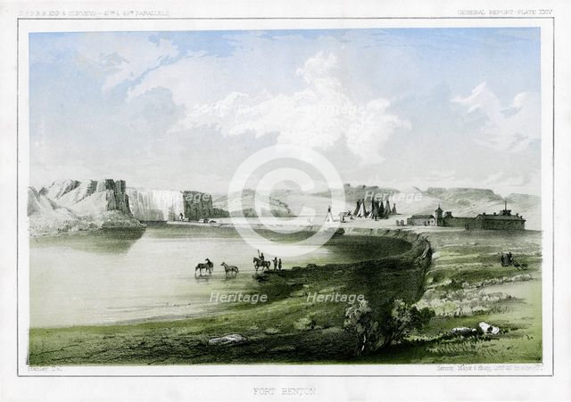 Fort Benton, Montana, USA, 1856. Artist: John Mix Stanley