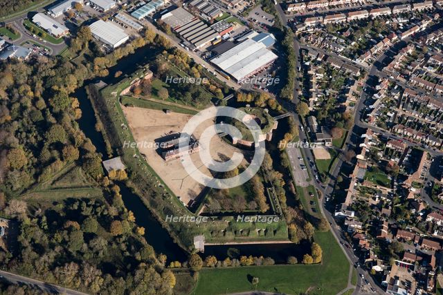 Fort Brockhurst, one of the Palmerston Forts in Gosport, Hampshire, 2020. Creator: Damian Grady.