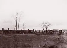 Fort Brady, Virginia, near Dutch Gap, 1865. Creator: William Frank Browne
