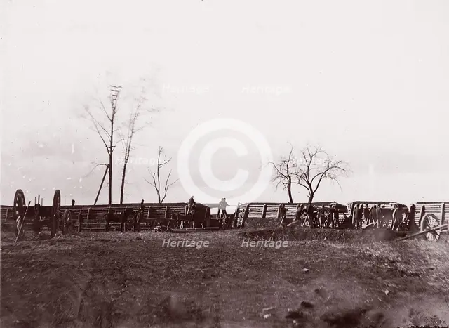 Fort Brady, Virginia, near Dutch Gap, 1865. Creator: William Frank Browne.