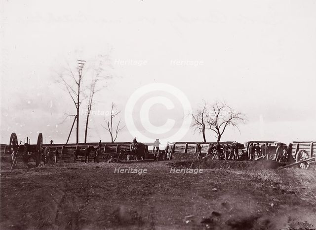 Fort Brady, Virginia, near Dutch Gap, 1865. Creator: William Frank Browne.