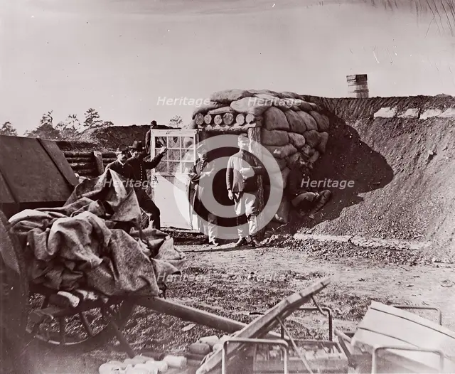 Fort Burnham, front of Petersburg, 1864. Creator: Tim O'Sullivan.