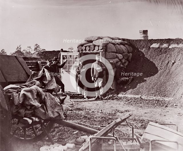 Fort Burnham, front of Petersburg, 1864. Creator: Tim O'Sullivan.