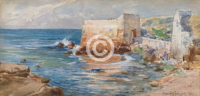 Fort by the sea, 1906. Creator: Felicián Moczik.