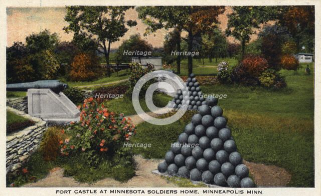Fort Castle at Minnesota Soldiers' Home, Minneapolis, Minnesota, USA, 1916. Artist: Unknown