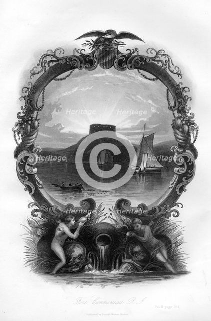 Fort Connanicut, Rhode Island, 1855. Artist: Unknown