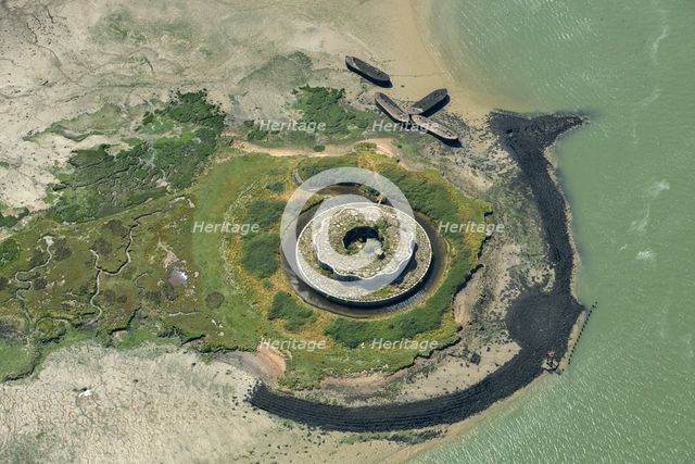Fort Darnet, part of the defences for the naval dockyard at Chatham, Medway, 2024. Creator: Damian Grady.