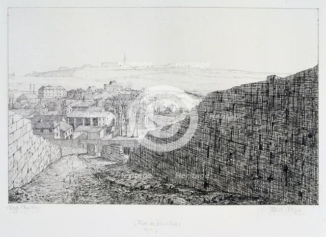 Fort de Bicetre, Siege of Paris, 1870-1871. Artist: Paul Roux