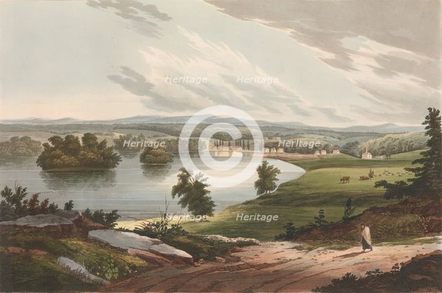Fort Edward (No. 10 of The Hudson River Portfolio), 1822-23. Creator: John Hill.