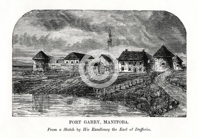 Fort Garry, Manitoba, Canada, late 19th century. Artist: Unknown