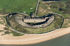 Fort Gilkicker, a semi circular, casemented coastal battery, Gosport, Hampshire, 2020. Creator: Damian Grady