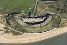 Fort Gilkicker, a semi circular, casemented coastal battery, Gosport, Hampshire, 2020. Creator: Damian Grady