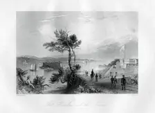 Fort Hamilton and the Narrows New York, 1855.Artist: F O Freeman