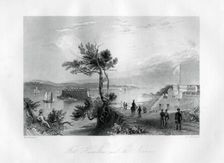 Fort Hamilton and the Narrows New York, 1855.Artist: F O Freeman