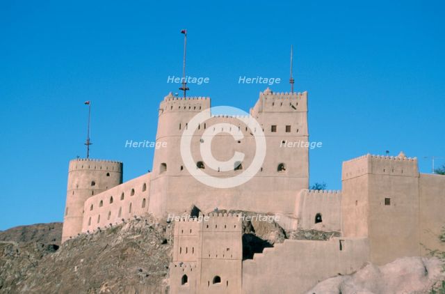 Fort Jalali, Muscat (Masqat), Oman.  Creator: Vivienne Sharp.