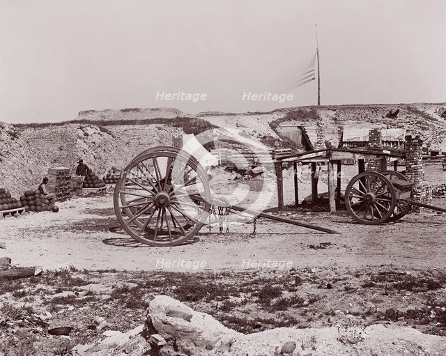 Fort Johnson, James Island, South Carolina, 1861-65. Creator: Unknown.