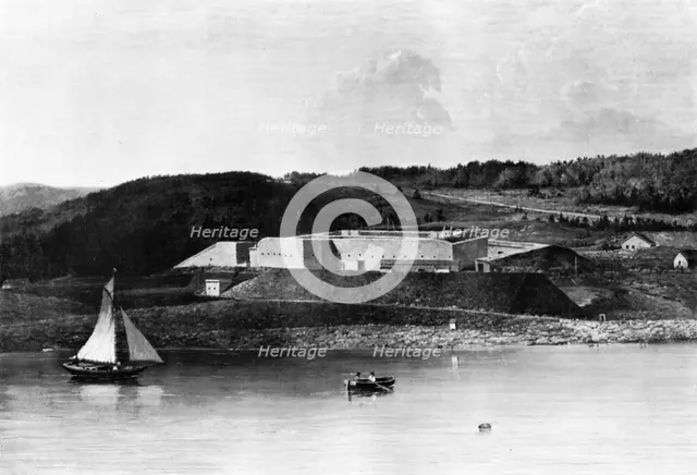 'Fort Knox, Maine', 1870-1875.Artist: Seth Eastman