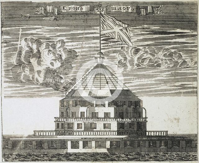 Fort Kronschlot in Kronstadt, 1717. Artist: Rostovtsev, Alexei Ivanovich (1670s-1730s)