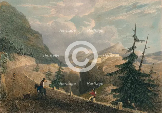 'Fort Lesseillon, near Bramante', 1827. Creator: Thomas Barber.