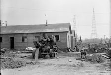 Fort McHenry, Cement Gun Used in Building Camp, 1917. Creator: Harris & Ewing