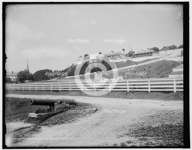 Fort Mackinac, Mackinac Island, Mich., between 1890 and 1901. Creator: Unknown.