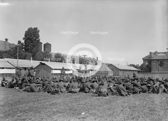 Fort Myer Officers Training Camp, 1917. Creator: Harris & Ewing.