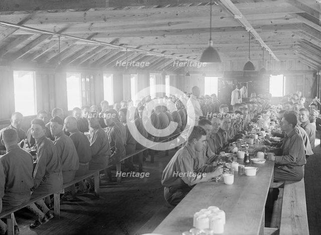 Fort Myer Officers Training Camp - Mess, 1917. Creator: Harris & Ewing.