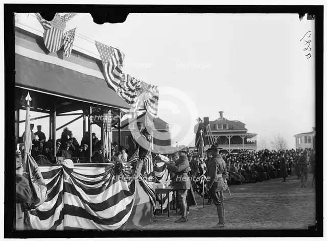 Fort Myer Officers Training School, between 1916 and 1918. Creator: Harris & Ewing.
