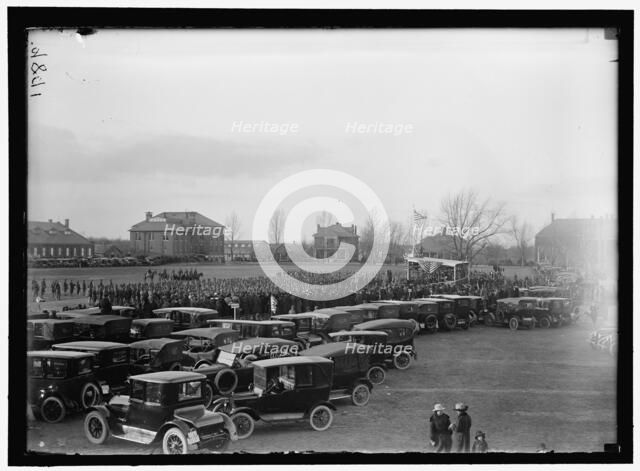 Fort Myer Officers Training School, between 1916 and 1918. Creator: Harris & Ewing.