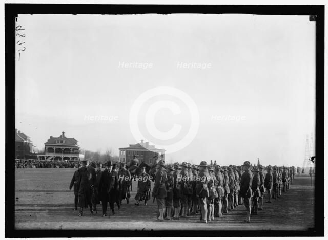 Fort Myer Officers Training School, between 1916 and 1918. Creator: Harris & Ewing.