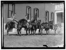 Fort Myer, unidentified group of officers on horseback, between 1909 and 1914. Creator: Harris & Ewing