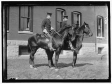 Fort Myer, unidentified group of officers on horseback, between 1909 and 1914. Creator: Harris & Ewing