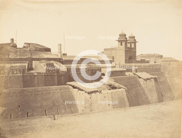 Fort of "Philoor" on the Sutlej River, Built by Runjeet Singh, 1858-61. Creator: Unknown.