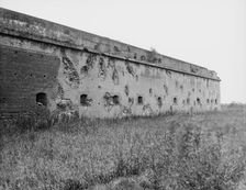 Fort Pulaski battle scars, Savannah, Ga., between 1900 and 1910. Creator: Unknown