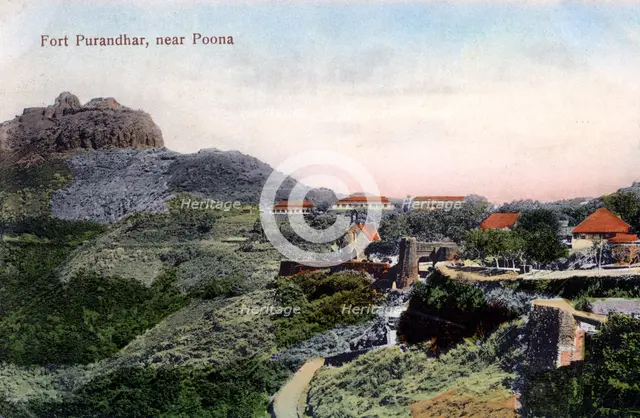 Fort Purandhar, near Pune (Poona), India, early 20th century. Artist: Unknown