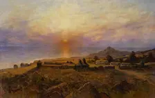 Fort Ross. Russian-American Company settlement, c. 1880. Artist: Raschen, Henry (1854-1937)