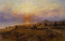 Fort Ross. Russian-American Company settlement, c. 1880. Artist: Raschen, Henry (1854-1937)