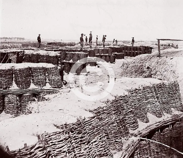 Fort Sedgwick in front of Petersburg, 1864. Creator: Tim O'Sullivan.