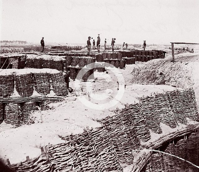 Fort Sedgwick in front of Petersburg, 1864. Creator: Tim O'Sullivan.
