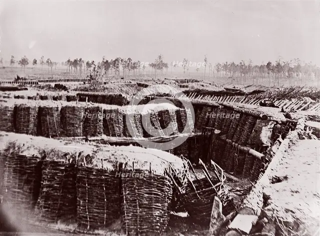 Fort Sedgwick near Petersburg, interior, 1864. Creator: Tim O'Sullivan.