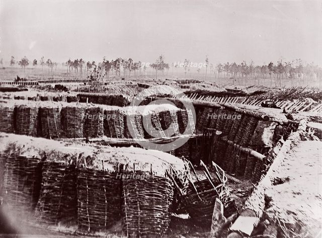 Fort Sedgwick near Petersburg, interior, 1864. Creator: Tim O'Sullivan.